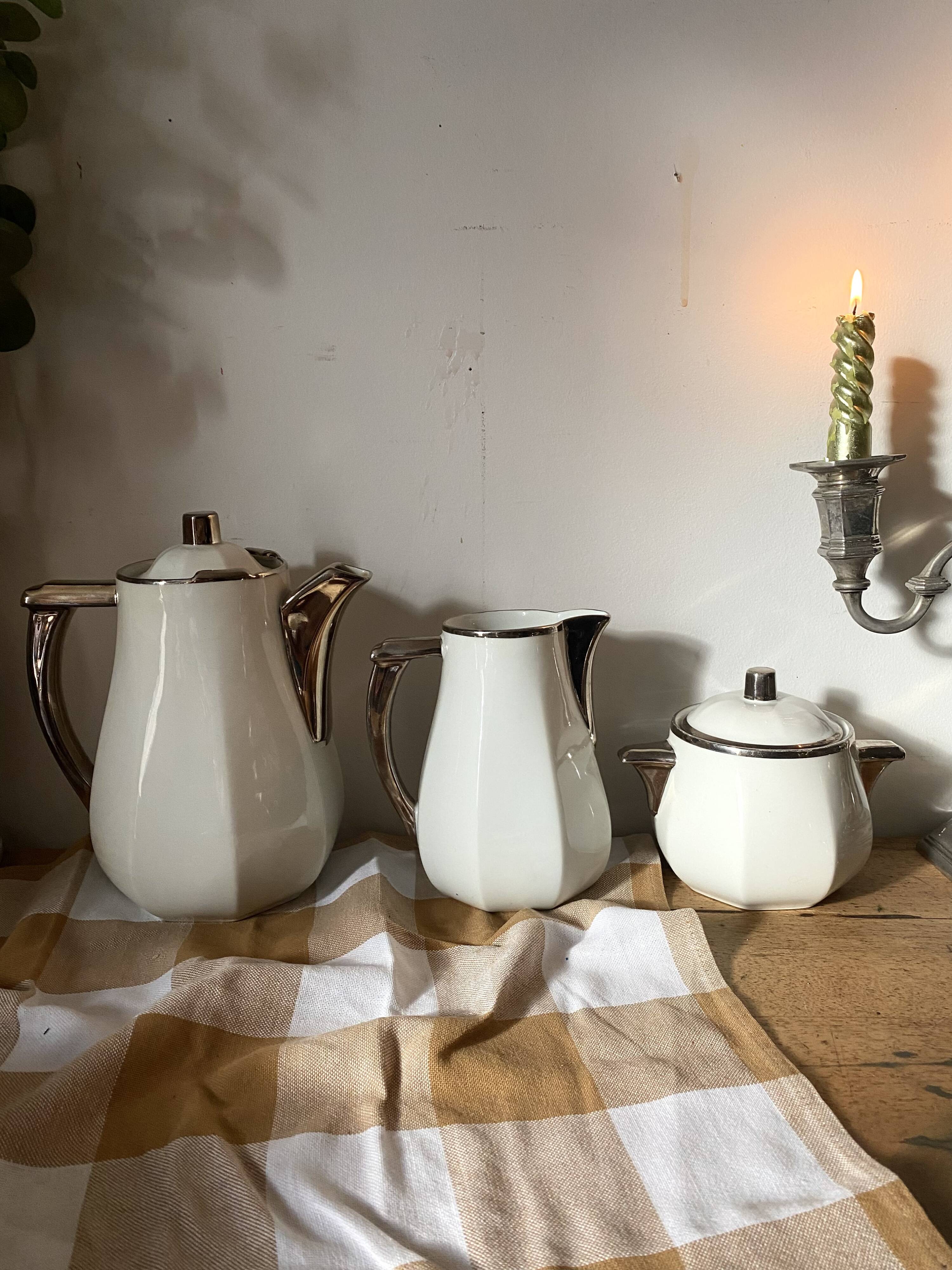 Art Deco coffee service in Aluminite Frugier