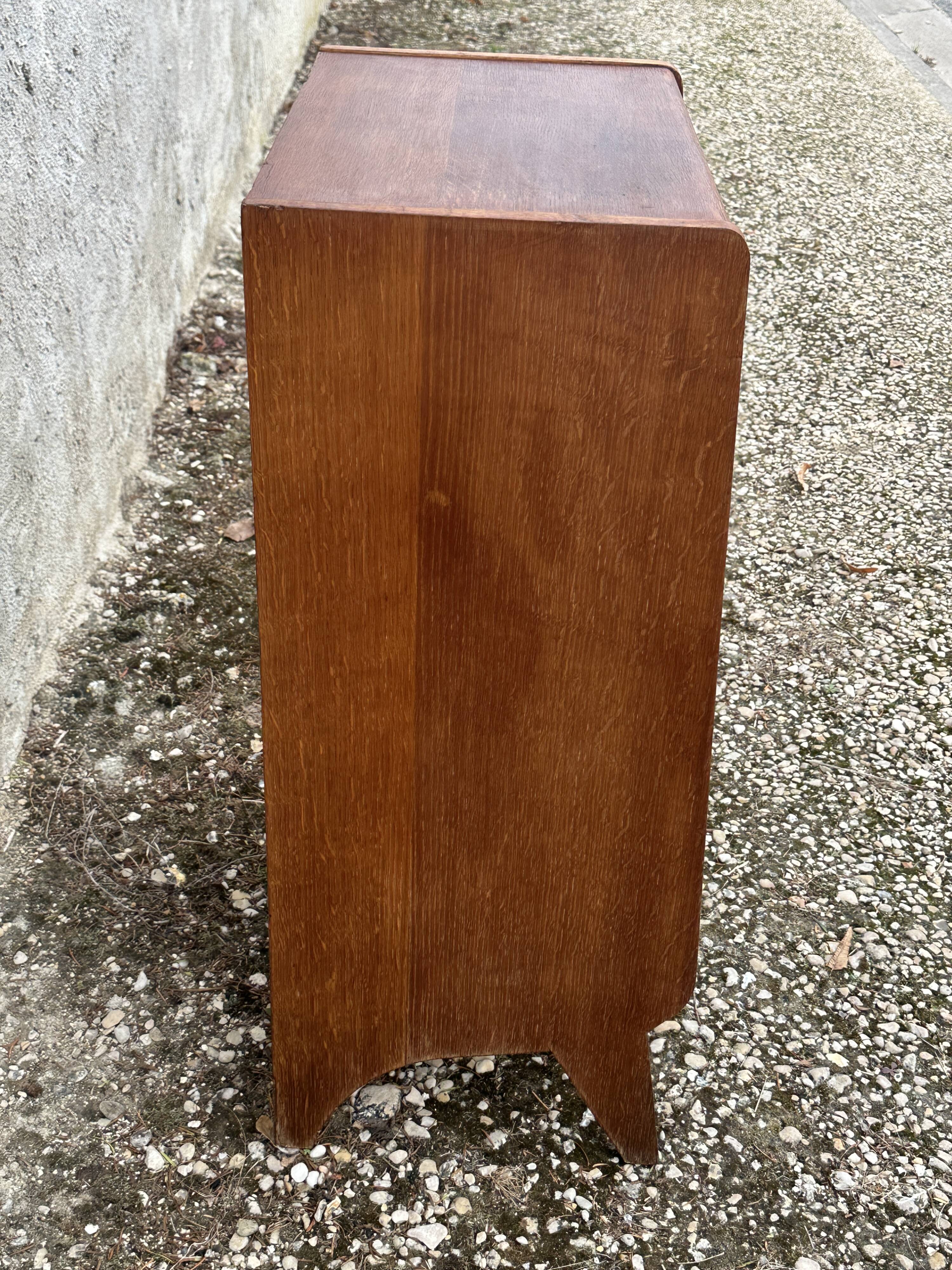 Commode chiffonnier vintage pieds compas design annees 60