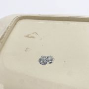 Gien earthenware dish "Terre de Fer", "Ibis" service, 1876