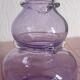 Purple blown glass vase