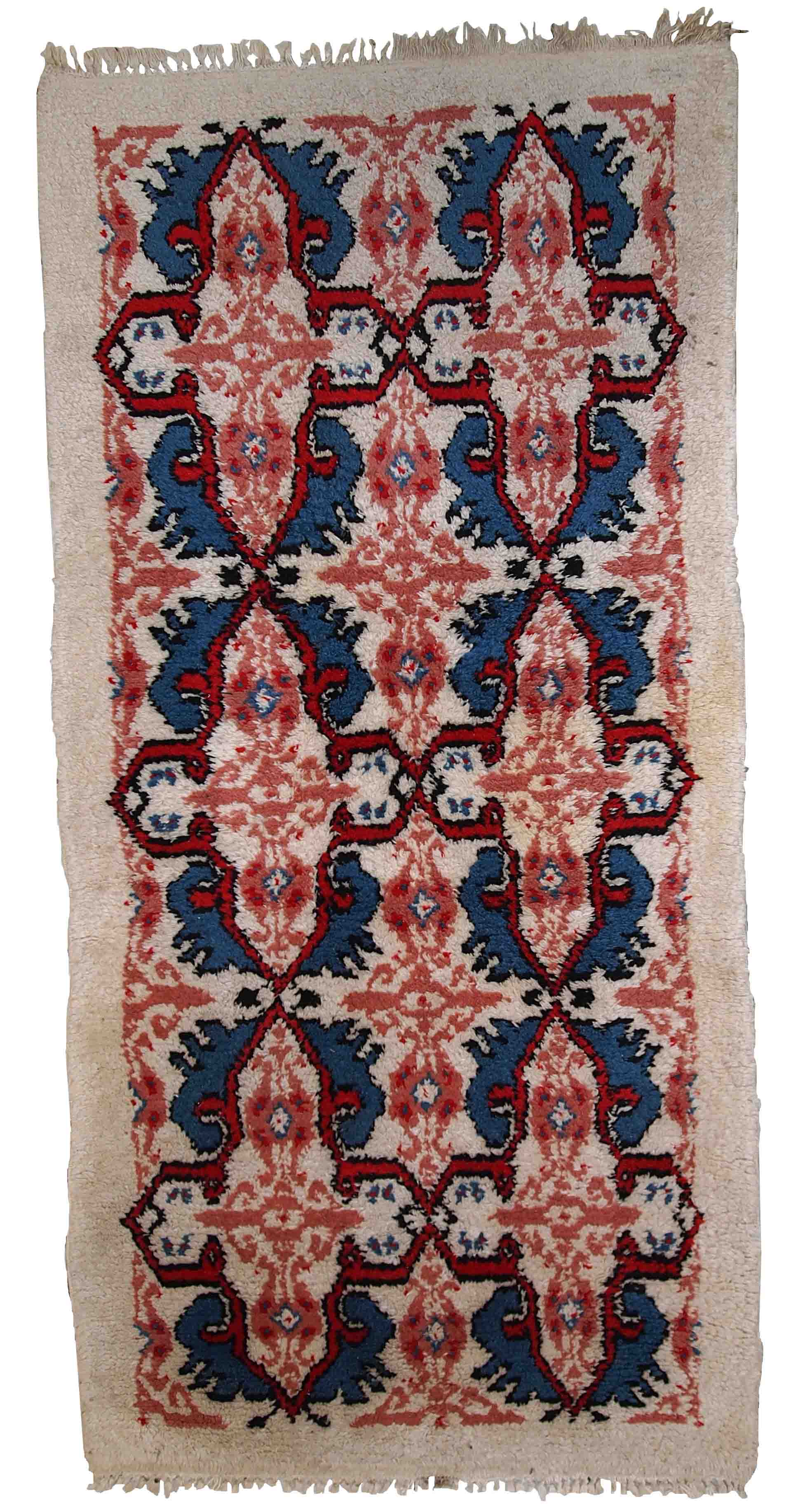 Moroccan vintage carpet Berber handmade 80cm x 165cm 1970s, 1C713
