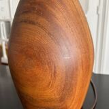 solid teak lamp from the 60s