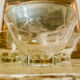Set of 3 old champagne or cocktail glasses