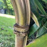 Antique gilded wood mirror