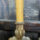 Vintage golden bronze 3-light wall light