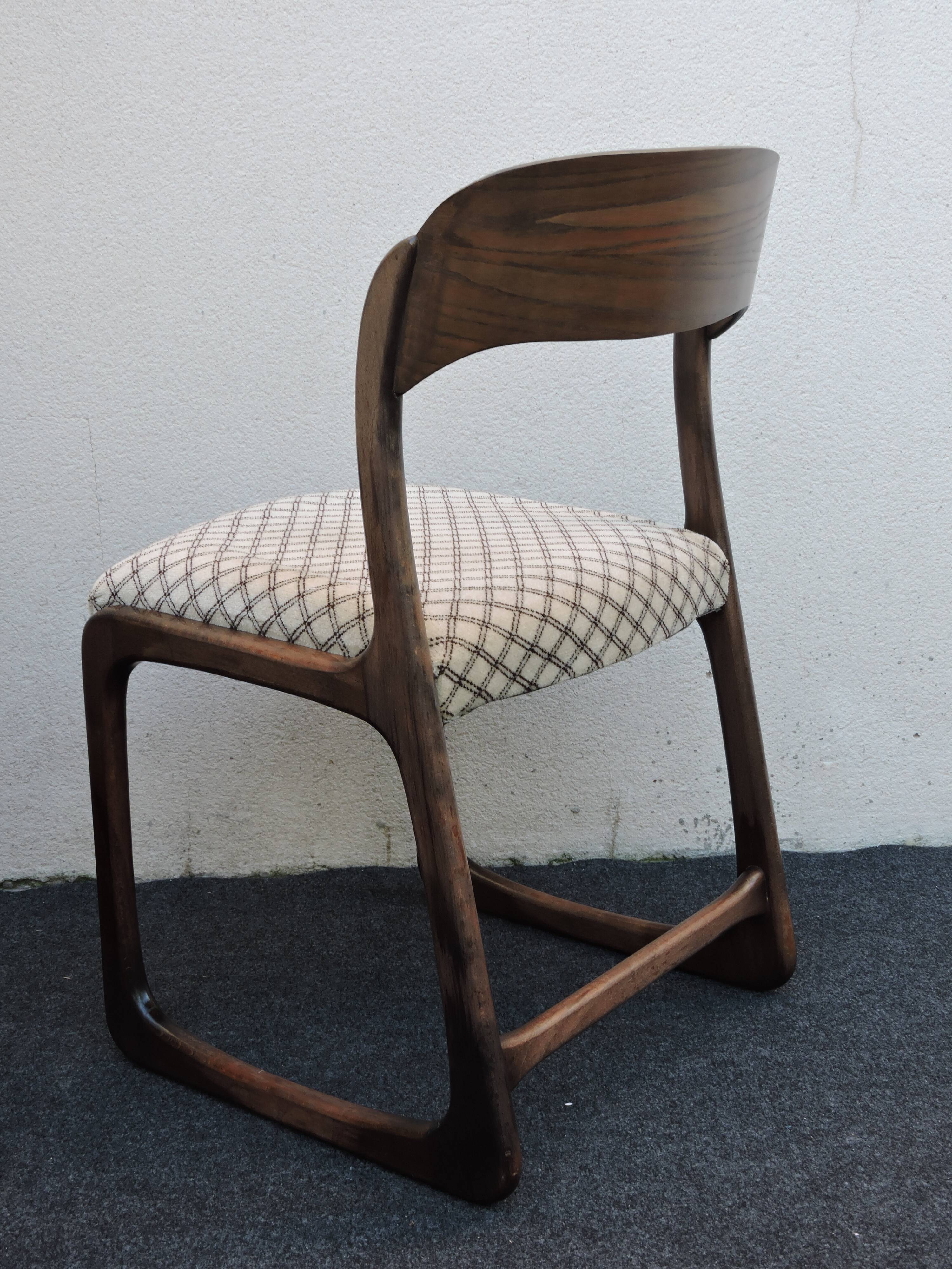 Suite of 6 Baumann chairs model Sleigh