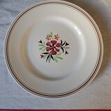 Set of 8 hand-painted dinner plates
