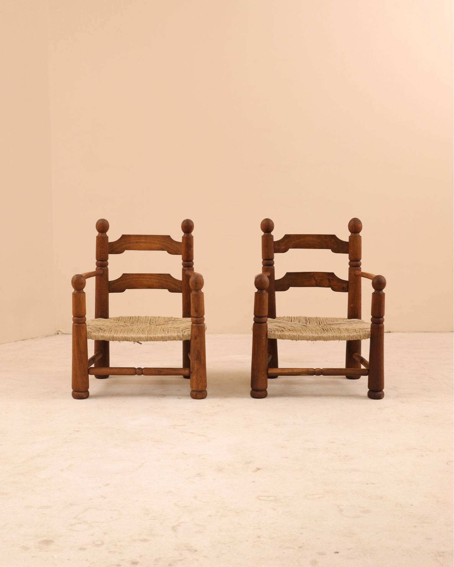 Fauteuils rustiques Charles Dudouyt, 1940’s