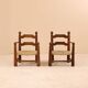 Fauteuils rustiques Charles Dudouyt, 1940’s