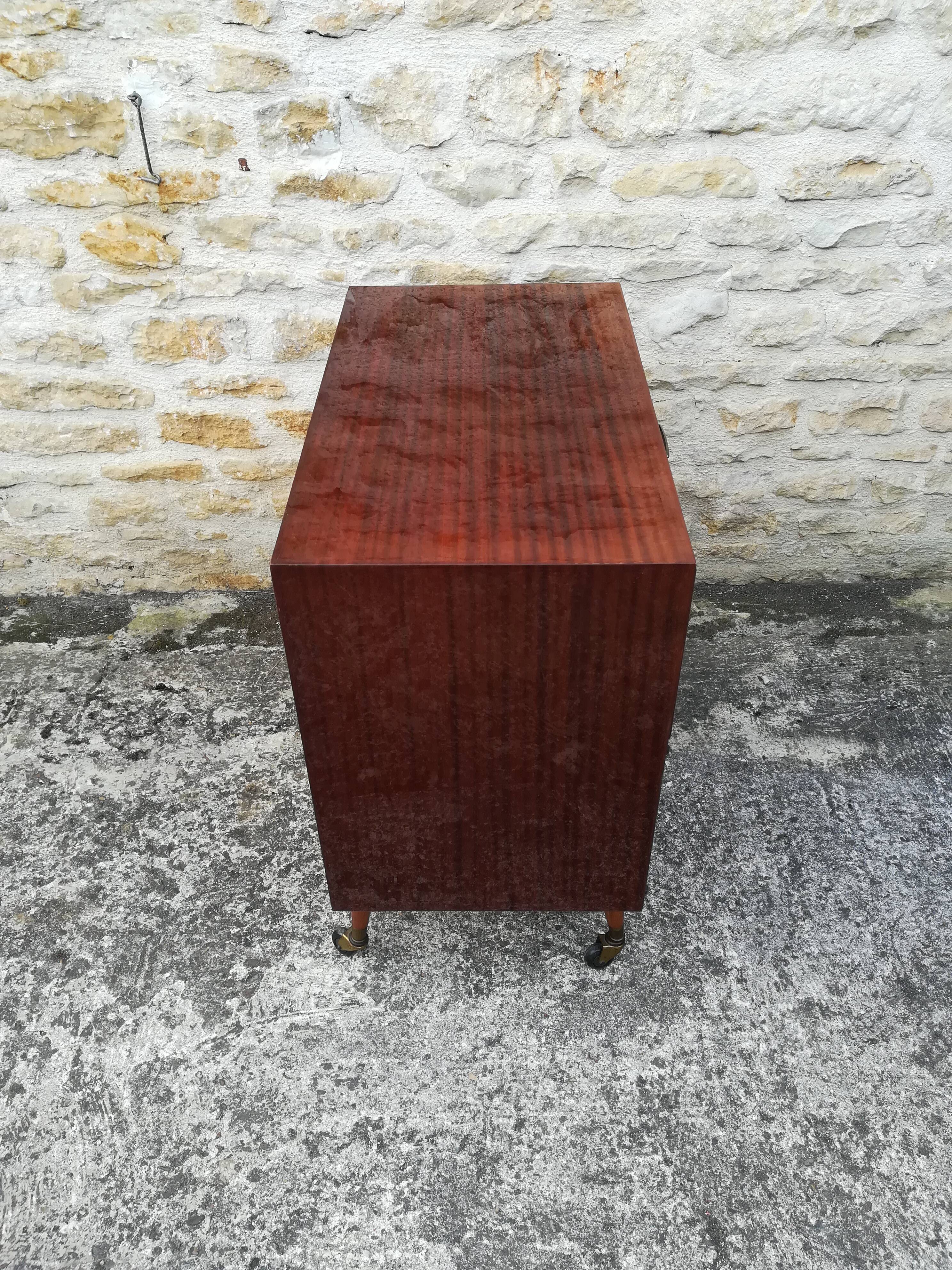 Meuble d'entrée à roulettes vintage