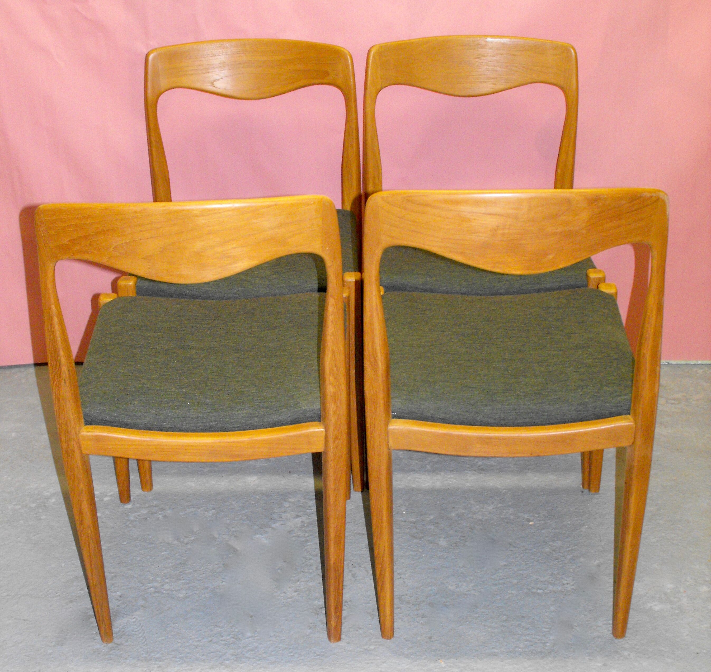 4 scandinavian chairs from the 60s