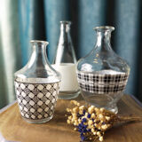 Set of three vintage decanters