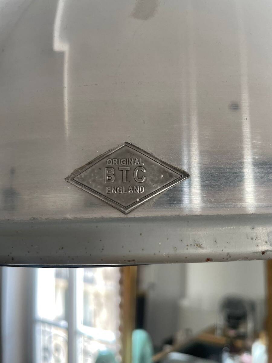 Pair of Original BTC England Titan Pendant Lights, Size 1