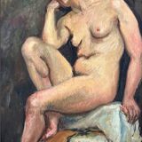 Louise-Jeanne Cottard Fossey. Oil on canvas, framed