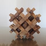 Wooden puzzle, multiboules, gadget from the 70s