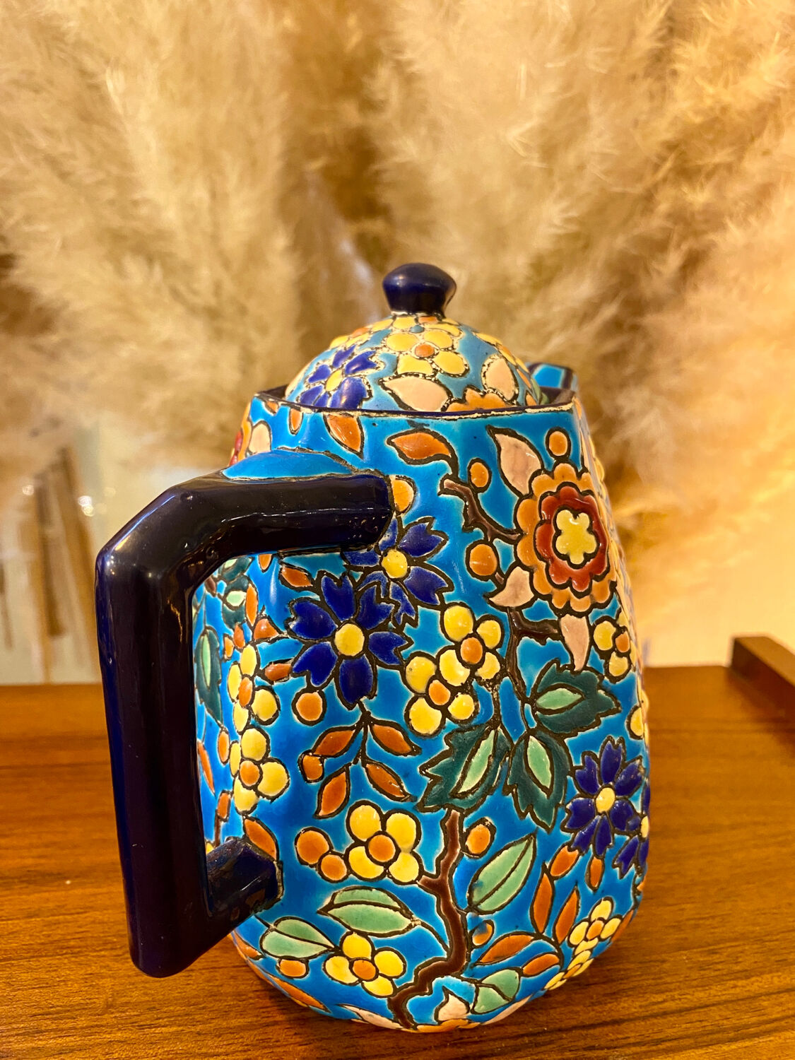 Coffee maker / pourer enamels of Longwy