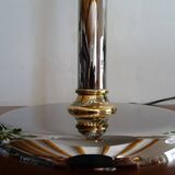 Mushroom lamp design chrome metal 48 cm