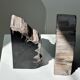 Black petrified wood bookend H17 L17 P6