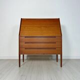 1960s Vintage Danish teak secretary by Kai Kristiansen for HNJ Møbler