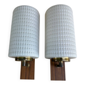 Pair of Scandinavian wall lights