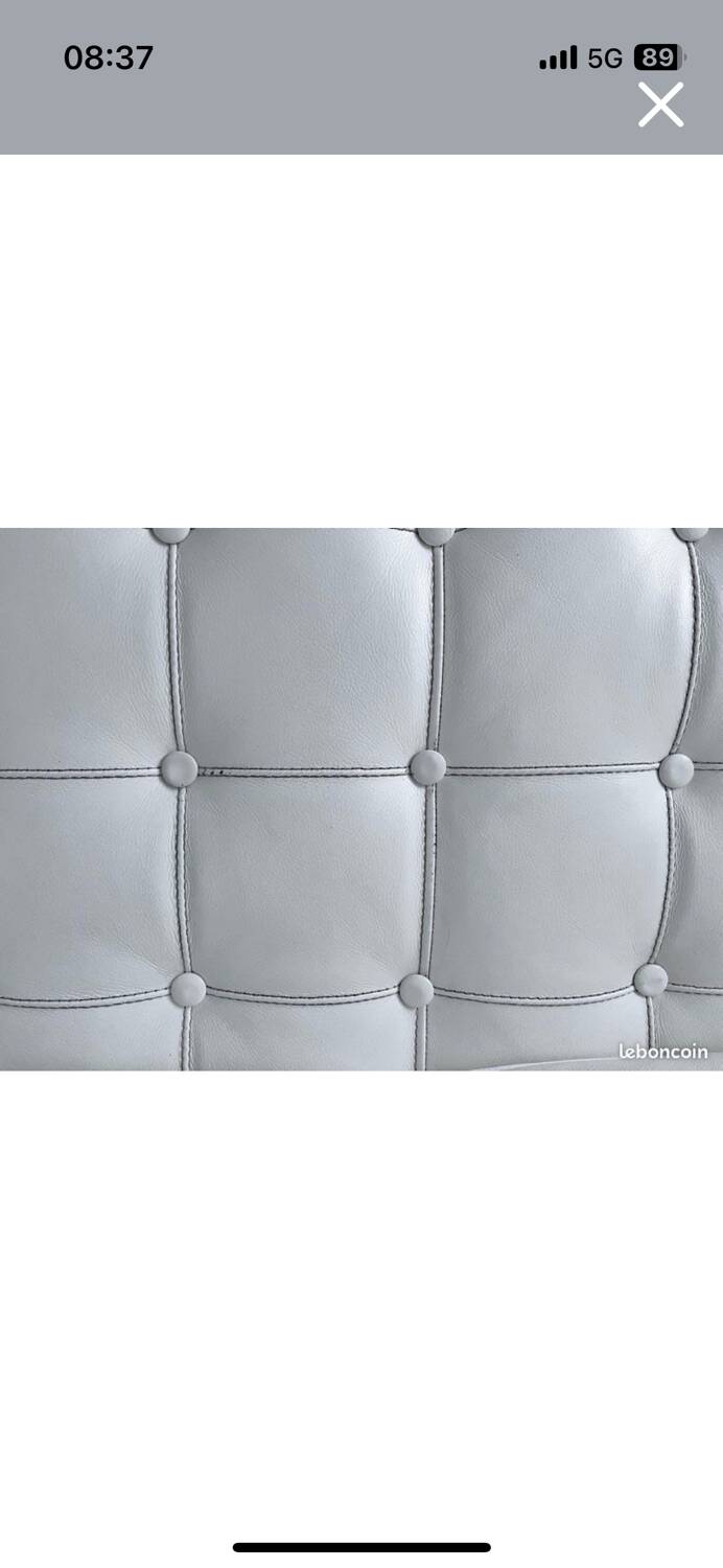 Cassina leather sofa by Philippe Starck