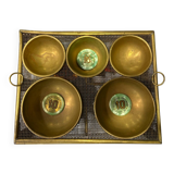 Brass countertop cash box/empty pocket