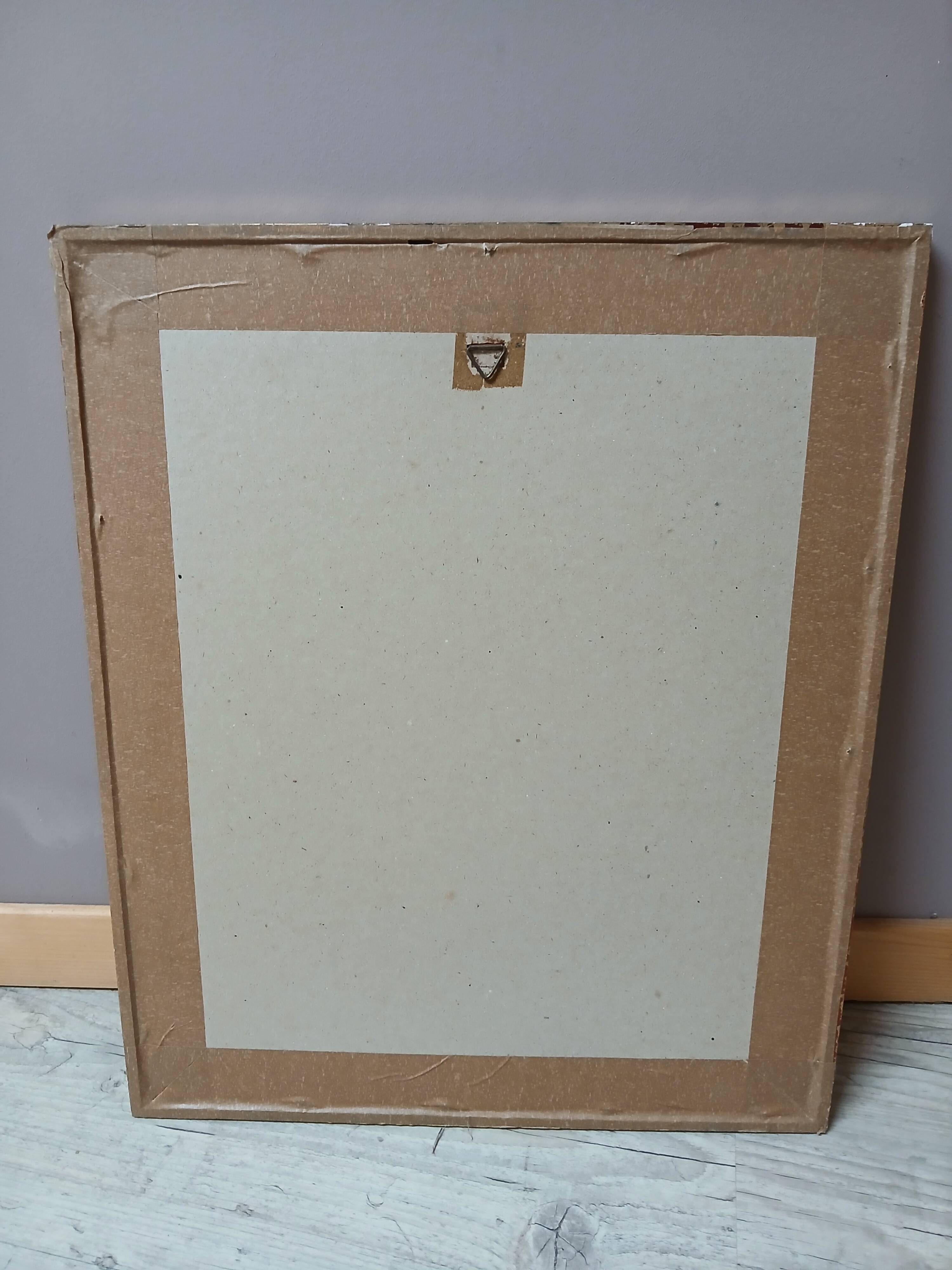 Lithograph by J. Audubon "Piteated Woodpecker" framed, 1950s/1960s