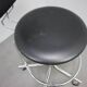 Adjustable chrome office chair on wheels, Czechoslovakia, 1980s