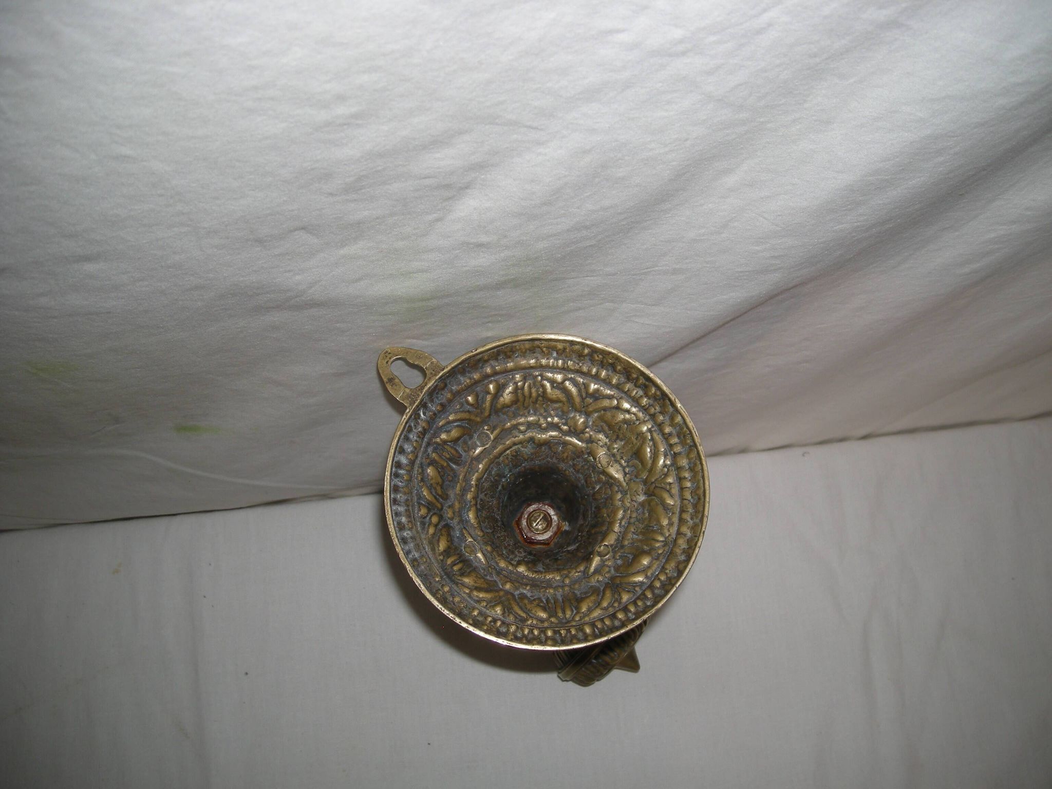 Applique bougeoir en bronze style maritime