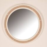 Vintage 70's wall mirror decorated carrara matta design