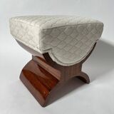 Art Deco Stool in Rosewood Veneer, France, 1930s