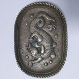 Gold-plated bronze crocodile emptier