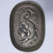 Gold-plated bronze crocodile emptier