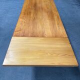 Pine farm table with its bench