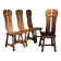 Four Brutalist Dining Chairs by De Puydt | Belgium 1970s