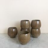 6 sandstone ball mugs