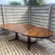 Extendable oval table Baumann, for up to 12 place settings.