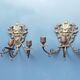 Pair of bronze candle holders
