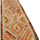 Turkish Handwoven Vintage Herki Kilim 98 cm x 320 cm