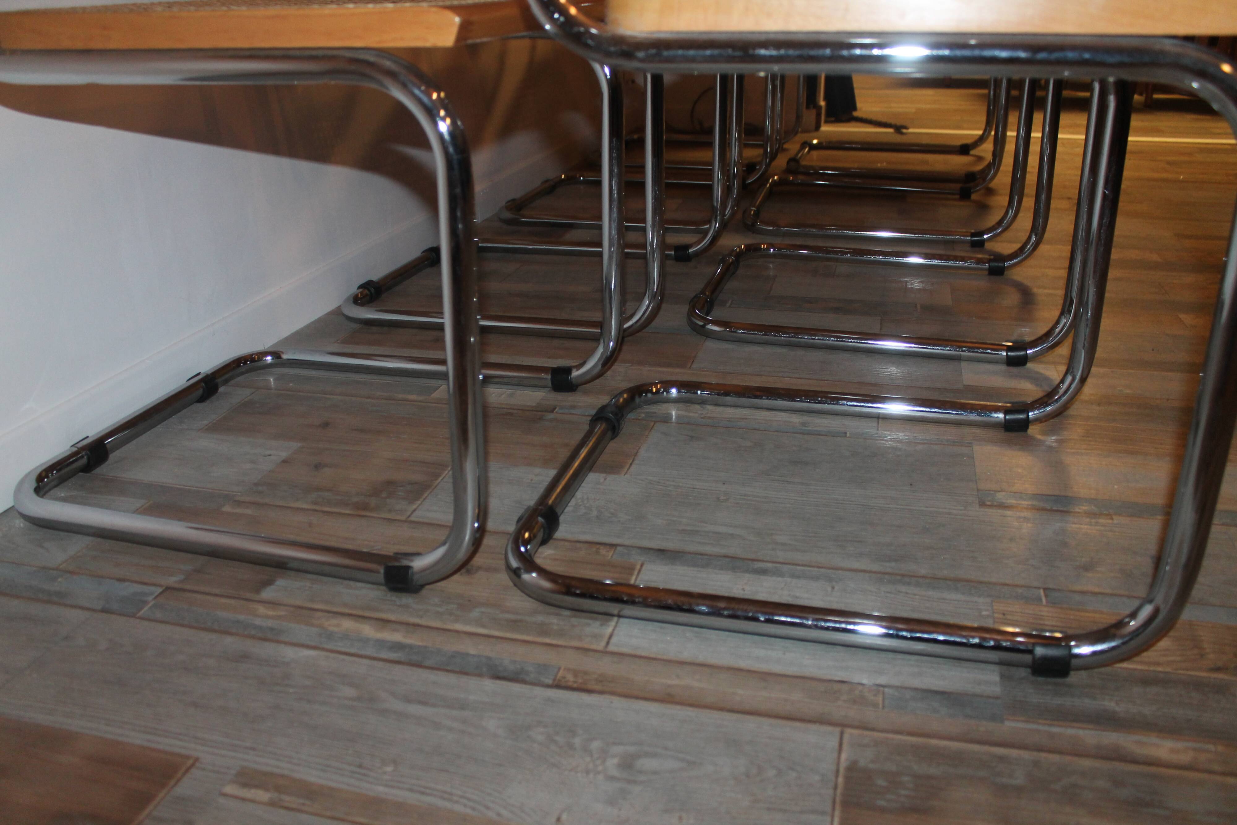 Lot 8 cesca B64 armchairs by Marcel Breuer