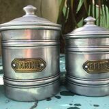 Series of 6 spice pots