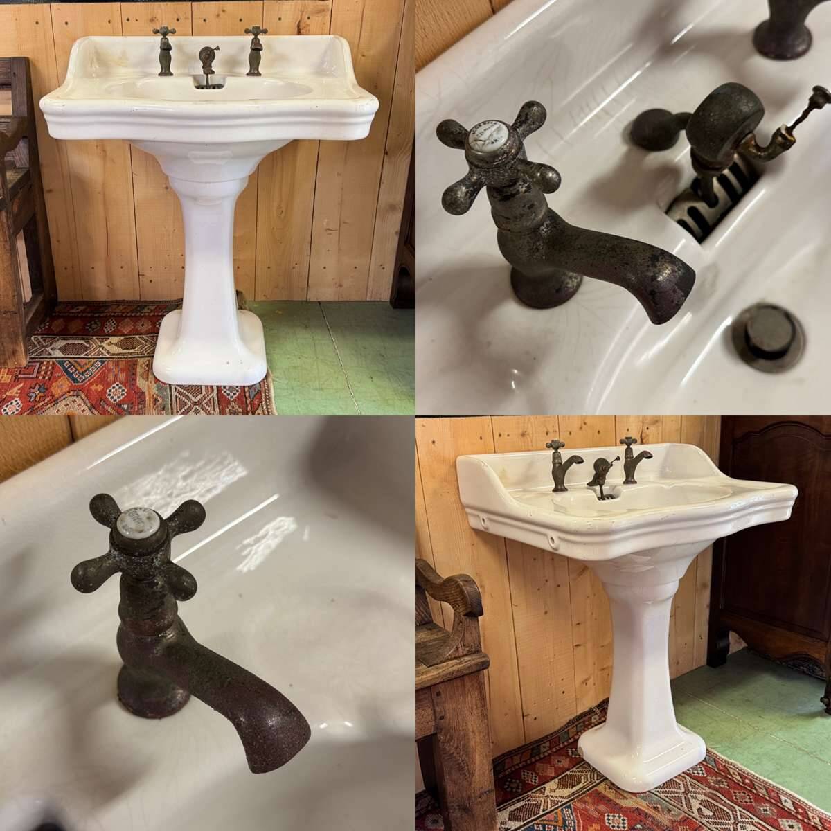 Lavabo sur pied début XXème