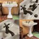 Lavabo sur pied début XXème