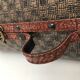 Wooden suitcase leather and metal 60s