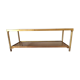 Table low 2 Golden floors and sunglasses with gold mirror effect