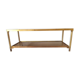 Table low 2 Golden floors and sunglasses with gold mirror effect