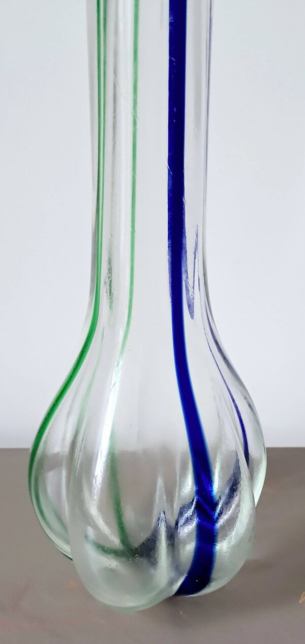 Vase Soliflore en verre Murano sommerso. Archimede Seguso. 1960/1970