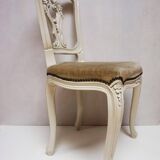 Louis XV Baroque Style Lacquered Chairs, Set of 2