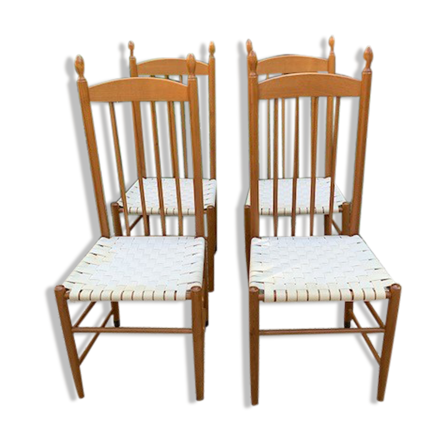 Lot de 4 chaises Roche Bobois années 80