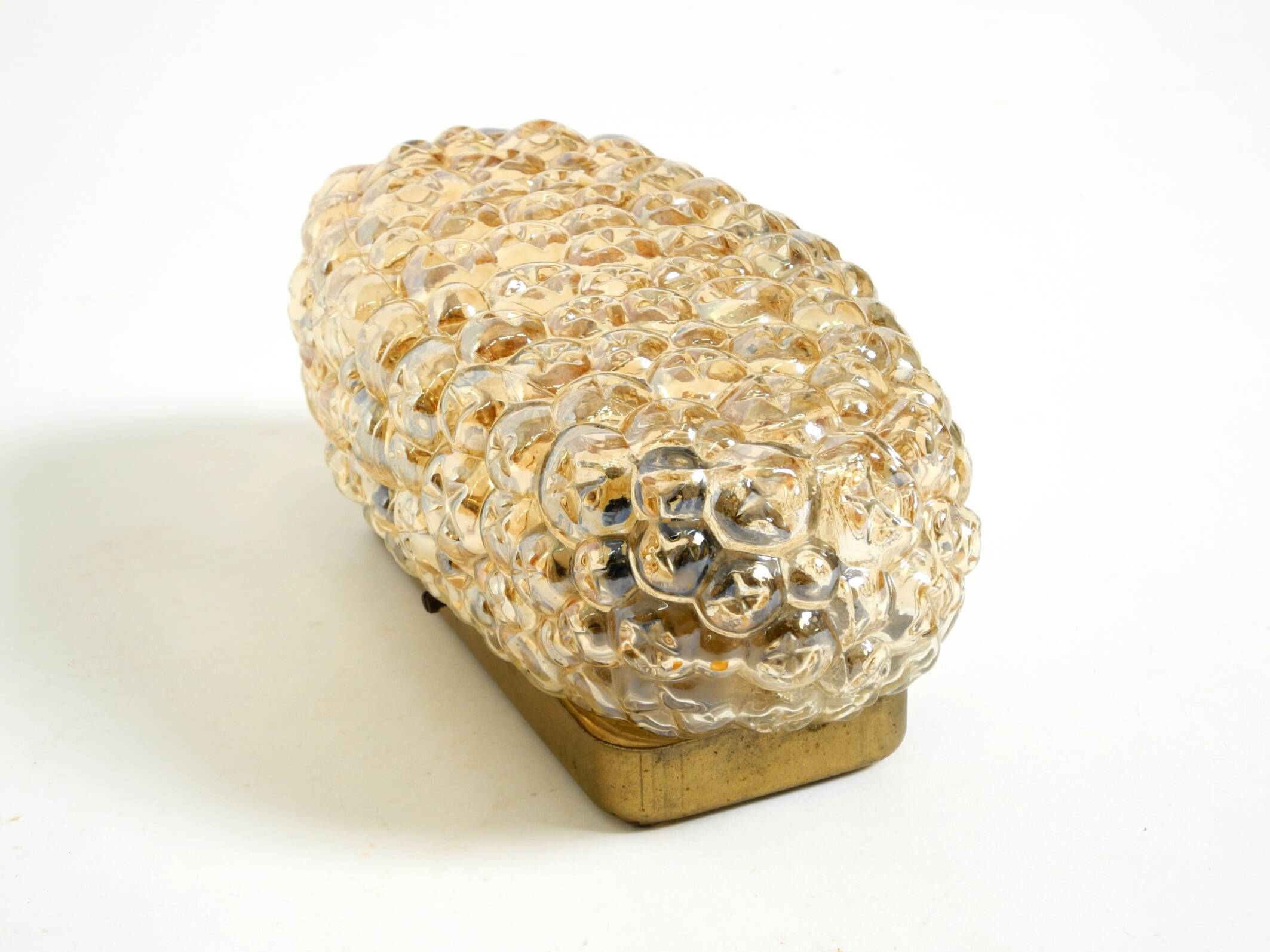 Beautiful original Mid Century Modern glass bubble wall lamp